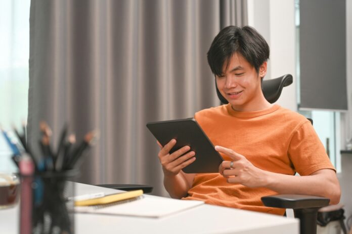 a man read gaming book